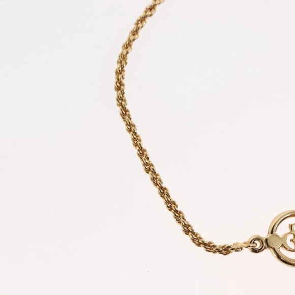 Christian Dior Circle Logo Bracelet metal Gold Tone Auth - Picture 7 of 12